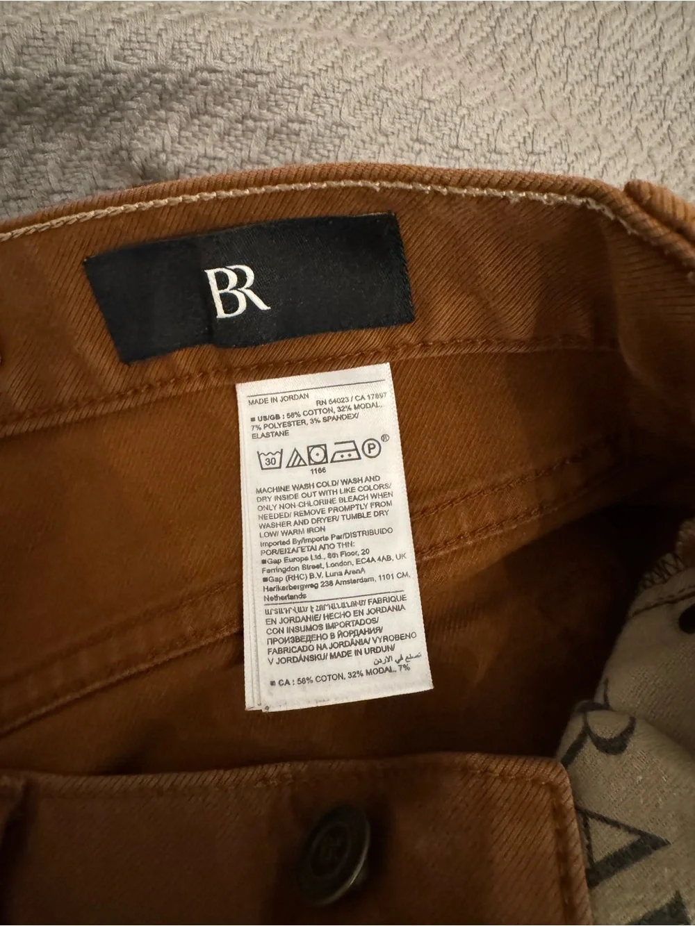 Banana Republic Rust Brown Slim Pants